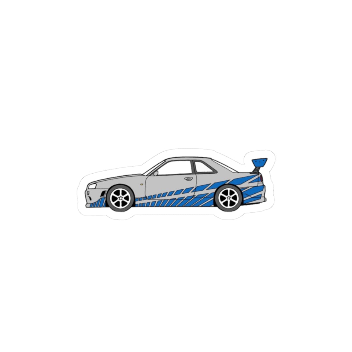 Nissan R34 Drawing Sticker
